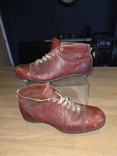 Vintage 1940 50s red leather - 1940's,