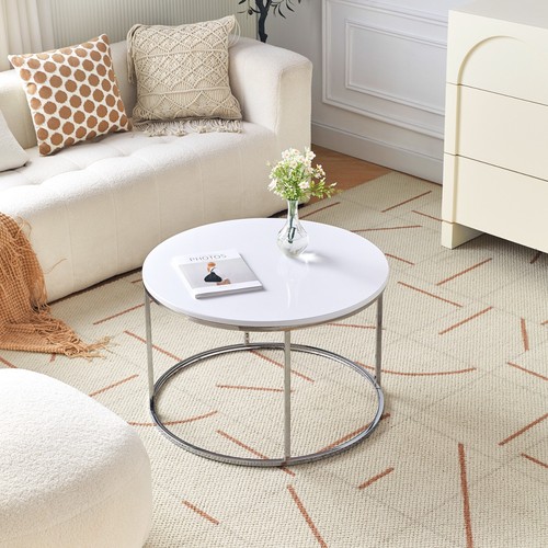 Round coffee table - coffee,
