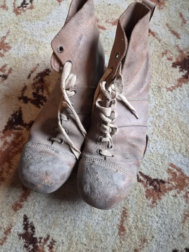 Vintage leather football - football, boots