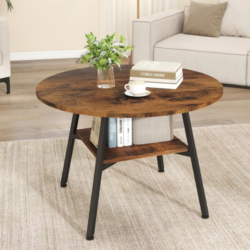 Round coffee table tier - coffee,