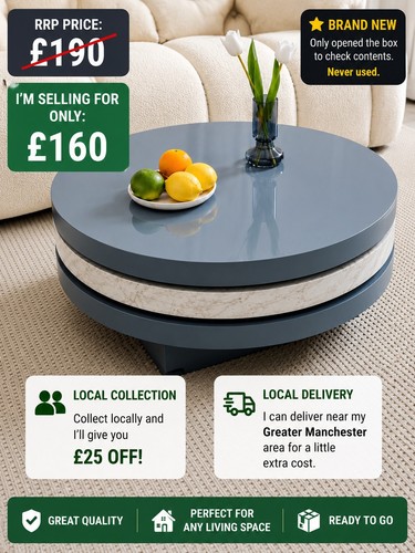 Triplo round rotating coffee - round,