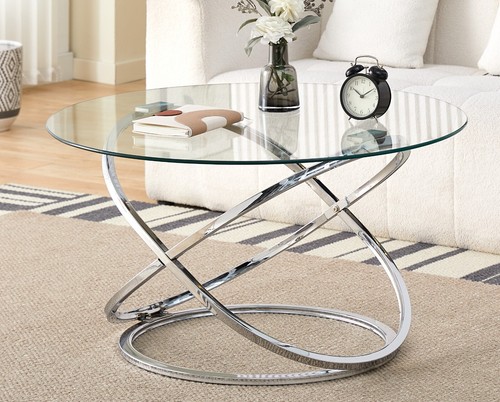 Round abstract tempered glass - tempered,