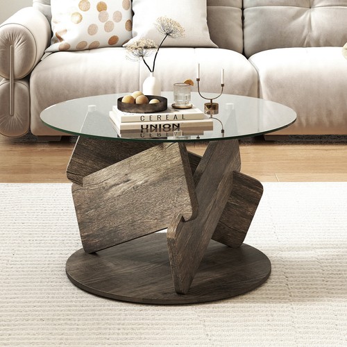 81cm glass coffee - coffee, table