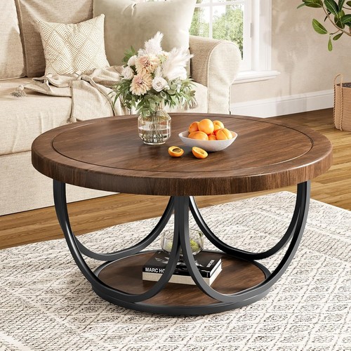 Inch round wood coffee - wood,