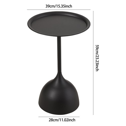 Round metal side - side, table
