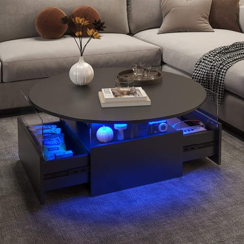 Led coffee table with - led,